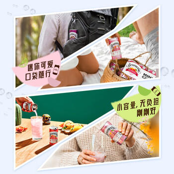 宾得宝（Bundaberg）澳洲进口含气葡萄柚汁饮料200ml*6Mini罐 春日出游发酵果汁气泡水 /水饮冲调 /饮料 /碳酸饮料 商品图0