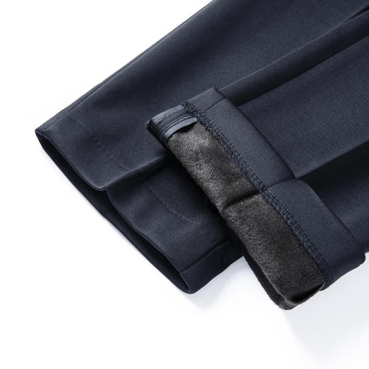 圣得西男士加绒加厚弹力舒适休闲裤2025秋季远红外升温新款直筒裤 商品图10