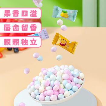 誓言果无糖薄荷糖清新口气糖清凉水果糖果独立包装喜糖批发一斤混合装 /休闲食品 /糖果 /功能糖果/压片糖果 商品图4