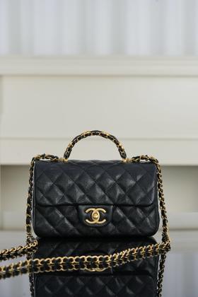 香奈儿 25B 双C手柄 CF大mini黑色  （LZ*MM）