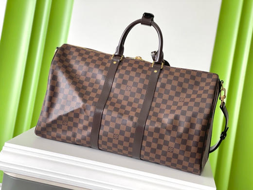 夏季特惠💰950 原单LV N41416 尺寸：50×29×22cm KEEPALL 啡格旅行袋 变码芯片 商品图2