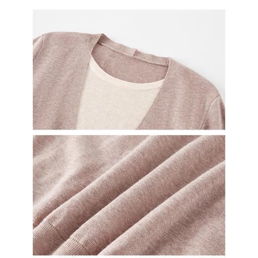 OSL 9315秋季套装时尚洋气拼接针织假两件上衣阔腿裤两件套 商品图3