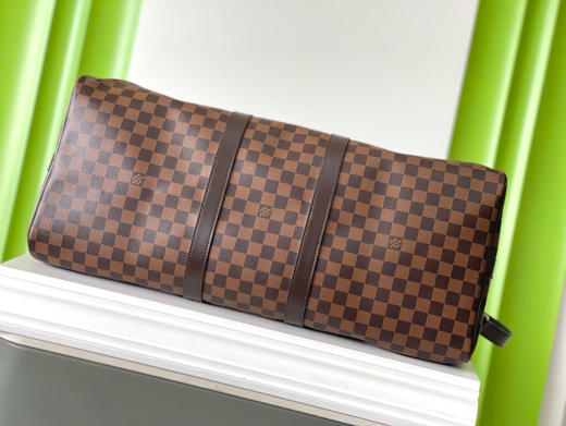 夏季特惠💰1000 原单LV N41414 尺寸：55×31×24cm KEEPALL 啡格旅行袋 变码芯片 商品图3