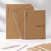 日本kokuyo国誉牛皮纸线圈本 Campus笔记本软线圈 B5A5不易硌手本子笔记本螺旋记事本清 1本 商品缩略图6