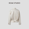 ROMI STUDIO日本进口软糯棉多口袋立领白牛仔夹克外套RWCRS84468 商品缩略图1