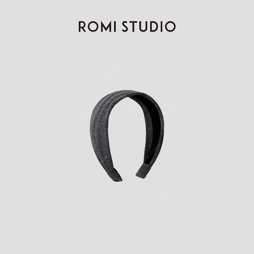 ROMI STUDIO 高颅顶不卡头居家外戴宽边坑条针织发箍 RWCRP34394 商品图0