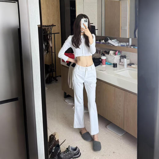 ROMI STUDIO可爱居家系列  舒适全棉多色坑条针织开衫RWCSST2012 商品图1