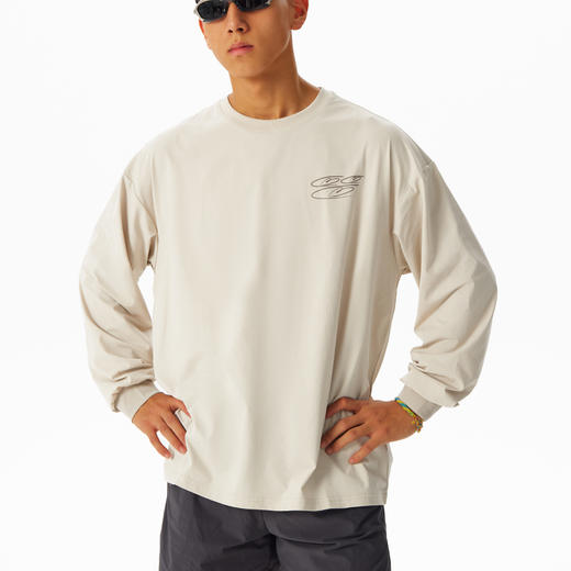 CryingCenter 爱心3c大logo速干圆领长袖T恤 哭喊中心 商品图2