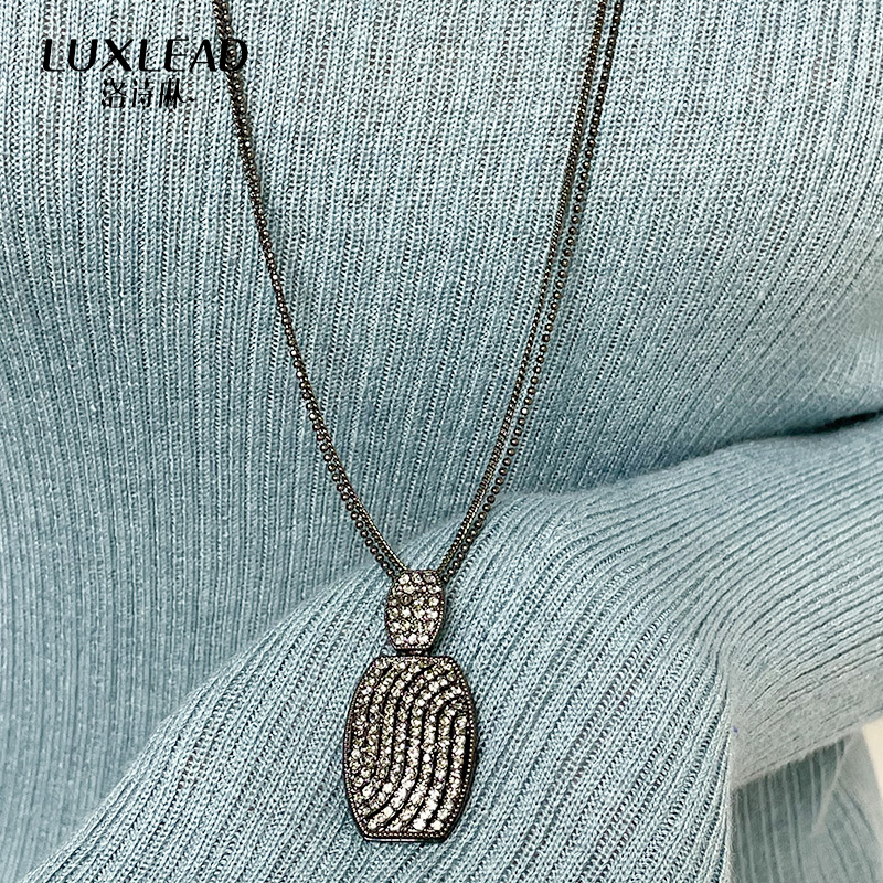 精工满钻长项链女韩版优雅气质镶钻长毛衣链44533
