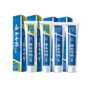 云南白药留兰香型牙膏215g*2支+薄荷清爽型牙膏230g*2支（共四支 890g） /个人护理 /口腔护理 /牙膏 商品图1
