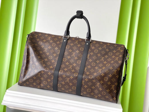 夏季特惠💰1000 原单LV M56714 尺寸：55×31×24cm KEEPALL 老花旅行袋 变码芯片 商品图2