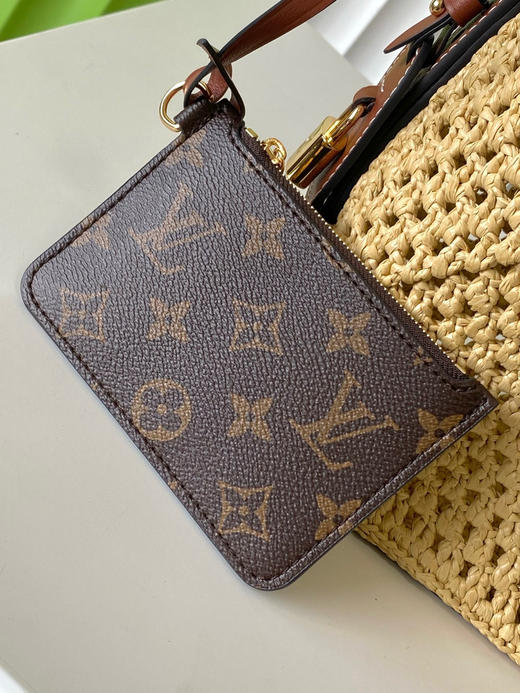 夏季特惠💰1000 原单LV M14217 尺寸：18×16×12cm ALL IN BB 编织水桶包 变码芯片 商品图8