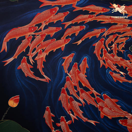 铜师傅 手工錾刻 铜雕画《吉祥久久》客厅玄关沙发背景墙装饰挂画 商品图4