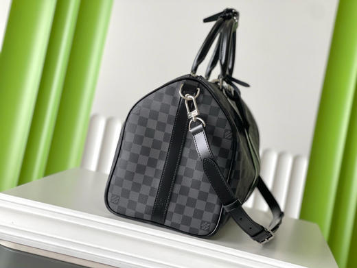 夏季特惠💰900 原单LV N41418 尺寸：45×27×20cm KEEPALL 黑格旅行袋 变码芯片 商品图1