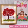 教师节礼物手工DIY满天星干花相框 老师姓氏设计桃李满天下教师节礼物套装 商品缩略图3