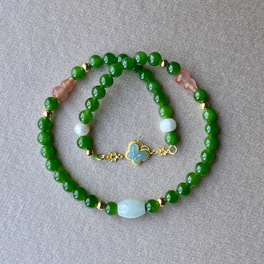 和田玉（碧玉）6mm玉珠手绕 商品图2