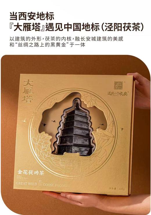 大雁塔钟楼地标文创茯茶礼盒 商品图0