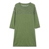 CC 19-6388圆领中袖中长款针织连衣裙时尚大码宽松上衣 商品缩略图4