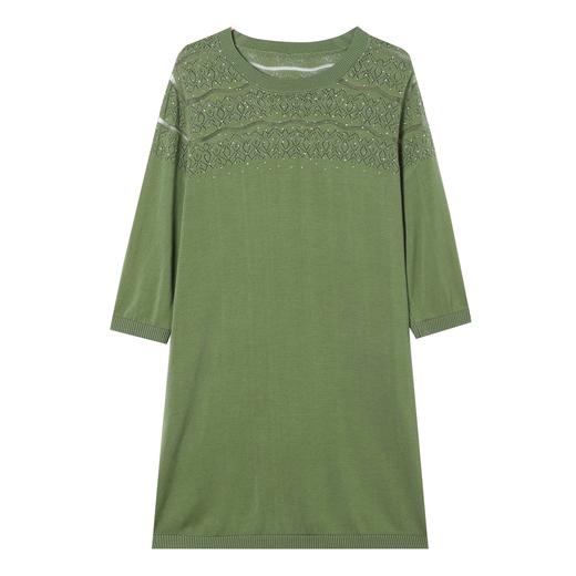 CC 19-6388圆领中袖中长款针织连衣裙时尚大码宽松上衣 商品图4