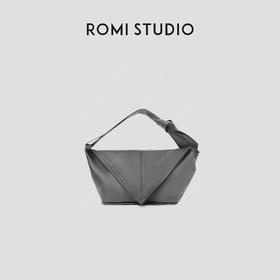 ROMI STUDIO“时尚单品”复古牛皮三角翻盖单肩斜跨包RWCLP32103