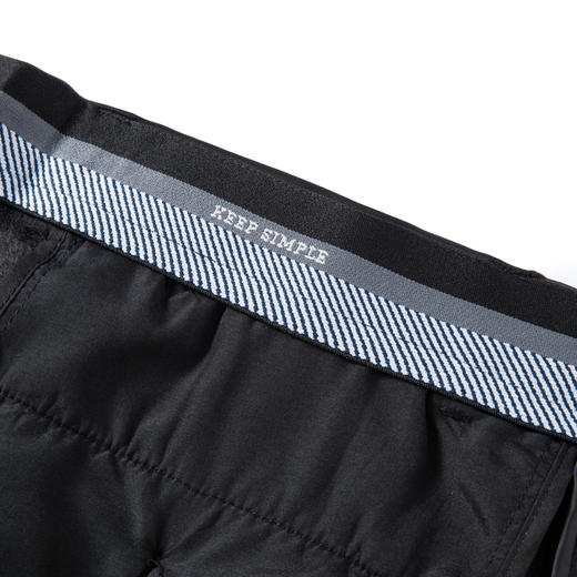 圣得西男士加绒加厚弹力舒适休闲裤2025秋季远红外升温新款直筒裤 商品图13