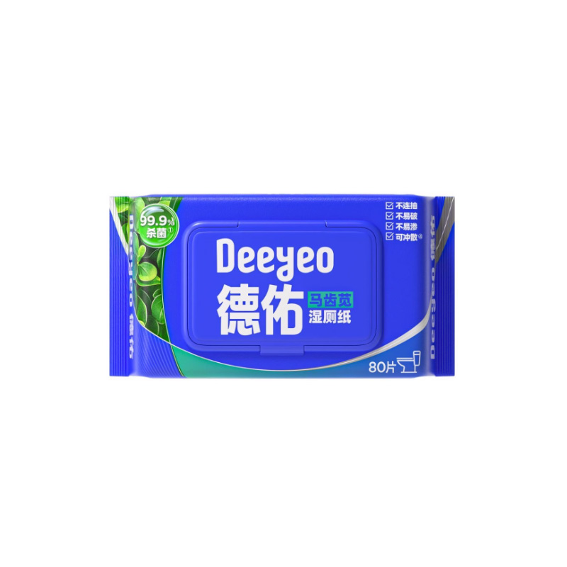 德佑马齿苋湿厕纸80片