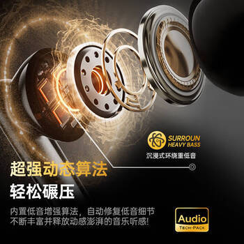 Viken【2026最新款】降噪蓝牙耳机入耳式深度主动降噪耳机运动超长续航音乐适配苹果小米 /数码 /影音娱乐 /蓝牙/无线耳机 商品图3