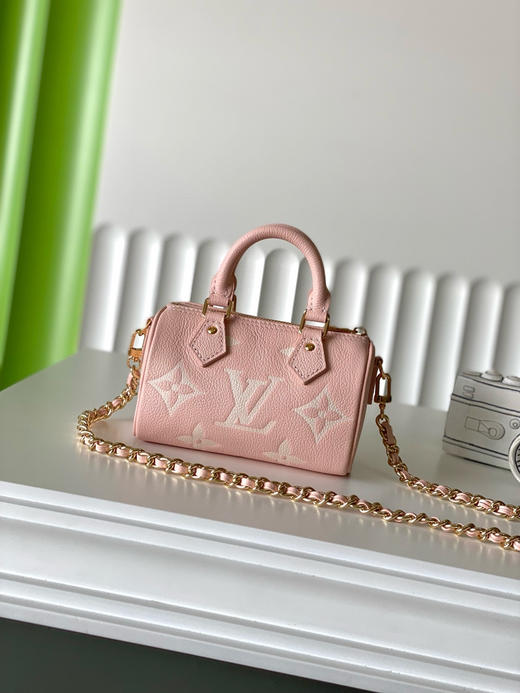 夏季特惠💰730 原单LV M14226 尺寸：16×10×7.5cm NANO SPEEDY 全皮枕头包 变码芯片 商品图2