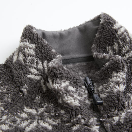 ROMI STUDIO“复古知秋”抓绒保暖八角花纹摇粒绒短外套RWCAWD5511  商品图2