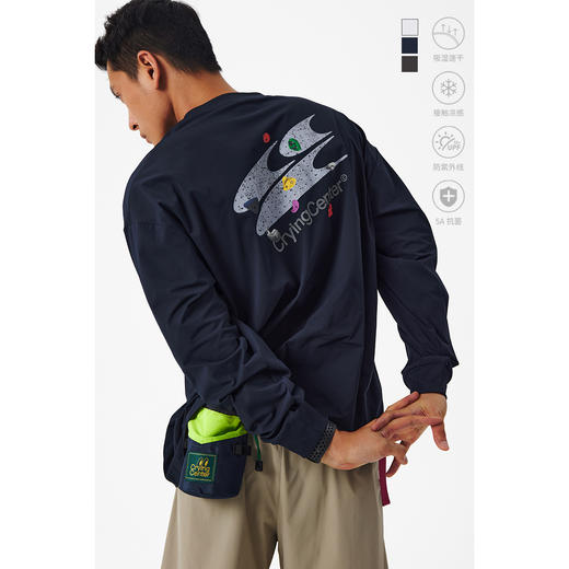 CryingCenter 攀岩馆logo凉感速干长袖Tee 哭喊中心 商品图1