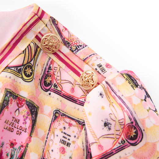 「高货wl」全新升级【铂金会员284/天猫379/差价95】(50327)洛诗琳优雅气质名媛时尚印花连衣裙2025夏季显瘦A字裙女 商品图2