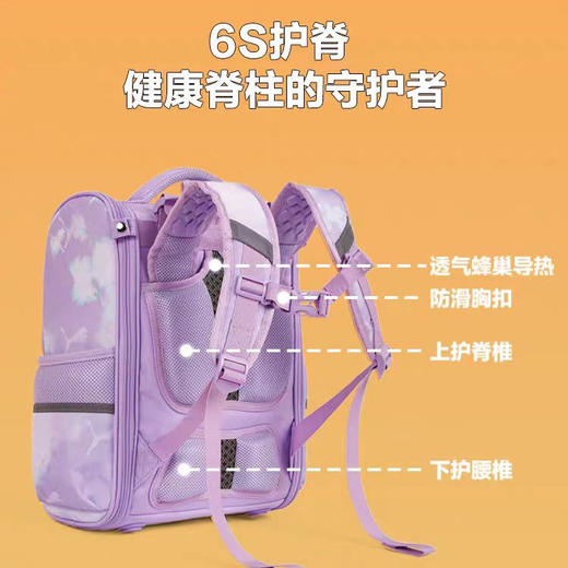 【儿童书包 | PUMA/彪马新款双肩包】 采用防泼水材料，一体式减压双肩包，6s护脊背负更轻松，72颗按摩珠舒缓肩带，肩带加宽加厚分散压力，一片式全开设计，清洗更方便，3M反光条，守护宝贝安全。 商品图3