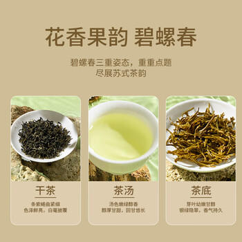 京东京造鲜来多碧螺春毛尖绿茶明前春茶嫩芽共250g罐装自营茶叶礼盒送礼 /水饮冲调 /茗茶 /绿茶 商品图1