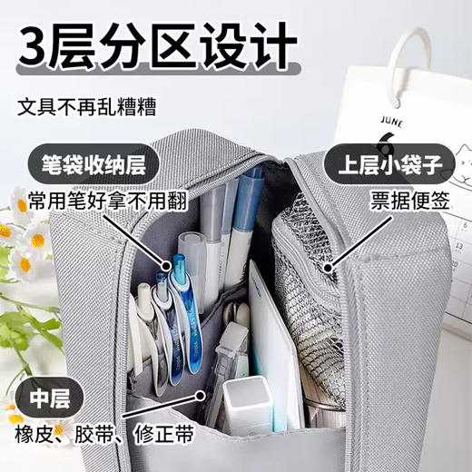 国誉Campus桌立式大容量笔袋站立式文具盒 商品图1