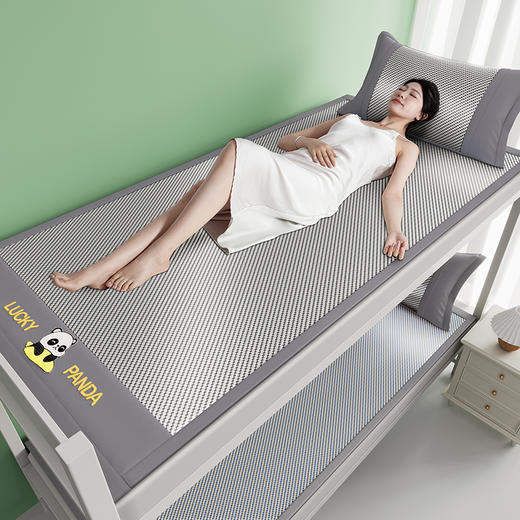 夏季可机洗刺绣冰藤 学生宿舍冰藤席 商品图7