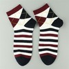 【48元12双】男士条纹中筒袜春秋棉袜/随机款 商品缩略图1