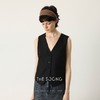 THESOONG|"英伦腔调"羊毛软糯细腻线条感V领马甲外套HWMJ7469 商品缩略图0