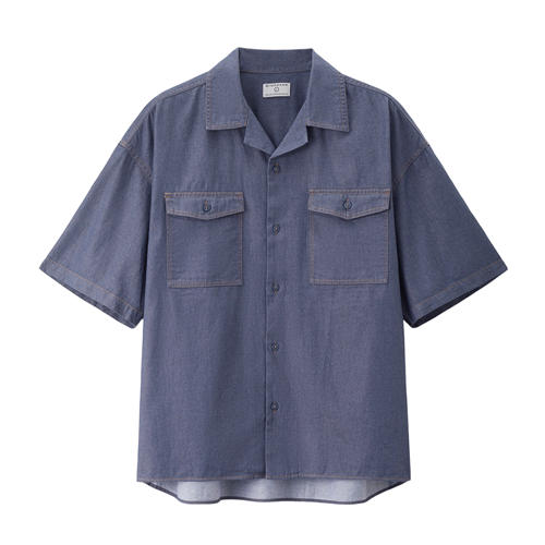 佐丹奴男装25年新款商场同款工装口袋衬衫01045282 商品图1