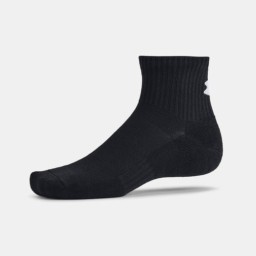 安德玛男女同款UA Training训练棉质中筒袜-3双装1386372-001 商品图3