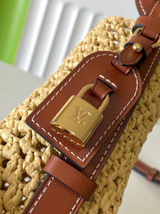 夏季特惠💰1000 原单LV M14217 尺寸：18×16×12cm ALL IN BB 编织水桶包 变码芯片 商品图5