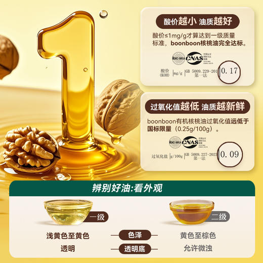 BoonBoon有机核桃油食用油热炒凉拌油  250ml 商品图4