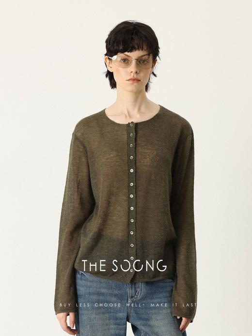 THESOONG|"静享悦己"羊驼毛12针精工高密肌理感开衫外套HWMY7577 商品图2