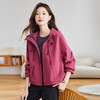 【预售3天】休闲风短款外套2025秋新款小个子韩版宽松时尚百搭连帽夹克上衣MZ68866 商品缩略图0