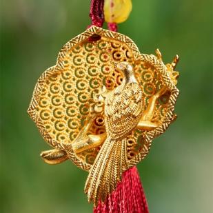 朱炳仁铜 喜上眉梢小挂件（金色） 商品图1