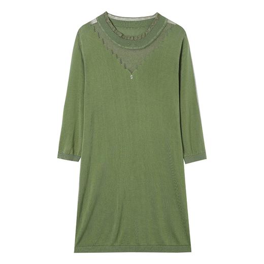 CC 19-6390大码中长款丝针织衫遮臀显瘦宽松时尚中袖薄上衣 商品图4