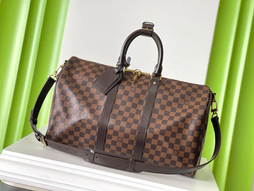 夏季特惠💰900 原单LV N41418 尺寸：45×27×20cm KEEPALL 啡格旅行袋 变码芯片 商品图0