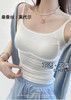 2.26之后发！新增裸氨羊毛蚕丝发热背心~【Bimilie 蚕丝螺纹胸垫背心】 夏日外穿，打造白色不透吊带 白色完全不用担心 透杯问题 细腻的织法+胸垫一体式 有效避免了尴尬 ，内搭单穿都毫无压力 商品缩略图1