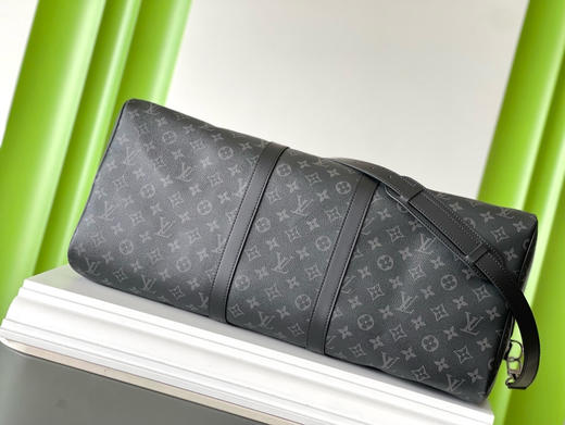 夏季特惠💰1000 原单LV M40605 尺寸：55×31×24cm KEEPALL 黑花旅行袋 变码芯片 商品图3