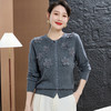 cc50-96303-238春秋季新款羊毛衫女休闲上衣秋季短外套中老年妈妈绣花针织衫 商品缩略图3