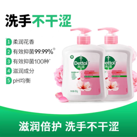 滴露洗手液滋润+倍护450g+450g